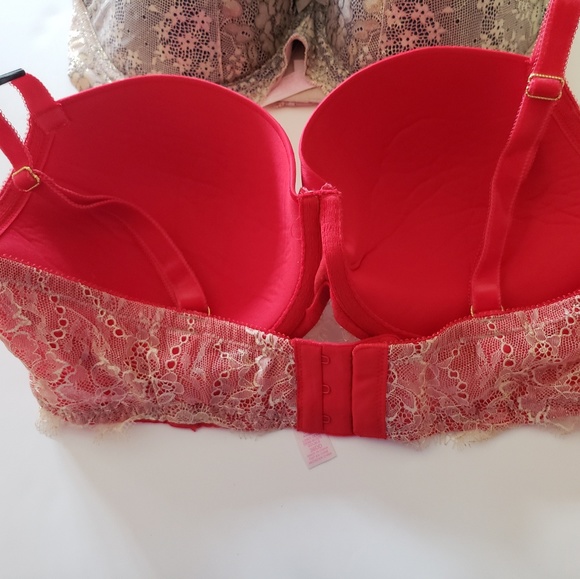 Victoria's Secret Sexy Demi Bra Red & Gold - 36DD - Picture 4 of 4
